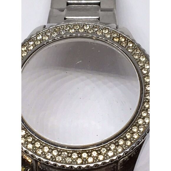 Fossil Watch Parts Stainless Steel Case Links Silver Band Clasp 18mm A839 - Picture 10 of 11